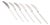 Cypress Lunch Knives in Sterling Silver and Stainless Steel by Georg Jensen, 1940s, Set of 6 For Sale