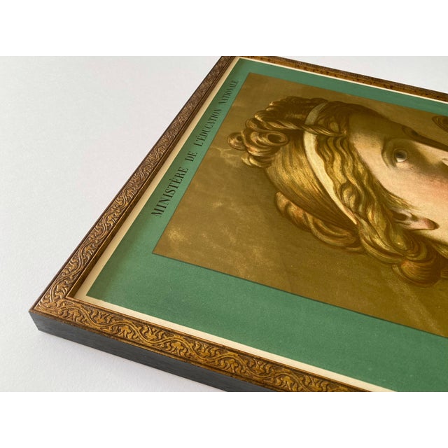 Various Artists Jacques Louis David Vintage 1948 Neoclassical Mourlot Fine Art Lithograph Print Framed Art Deco Paris Exhibition Poster " Les Sabines " 1799 For Sale - Image 4 of 15