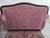 Vintage Hollywood Regency Style Carved Wood Pink Upholstered Loveseat For Sale - Image 13 of 15