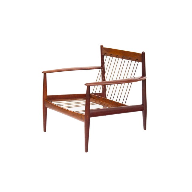 Brown Danish Teak Armchair by Grete Jalk For Sale - Image 8 of 13