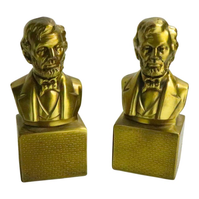 Abraham Lincoln Bookends Chairish