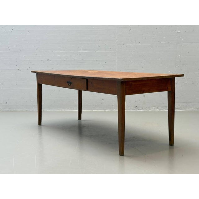 Farmhouse Wooden Table in Softwood, 1960s For Sale - Image 6 of 17