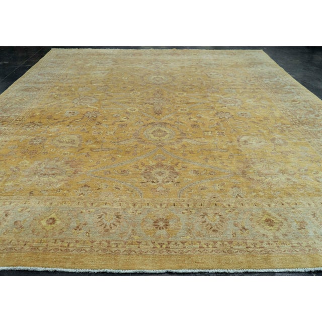 Early 21st Century Turkish Oushak Rug 11'10" x 15'5" #20807 For Sale - Image 5 of 8