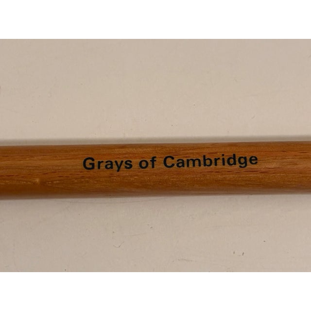Contemporary Vintage English Wooden Squash Racket - 1970s For Sale - Image 3 of 5