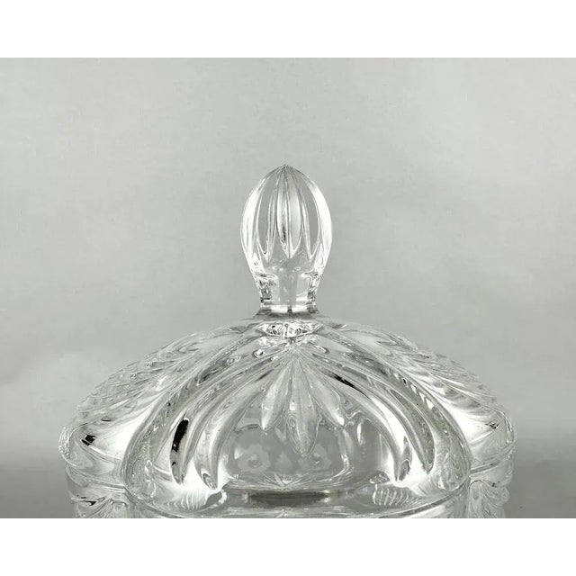 Vintage Crystal Biscuits Storage Container with Lid For Sale - Image 5 of 8