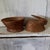 Unusual vintage wicker basket Button style eyes Wood ears Wicker body and lid