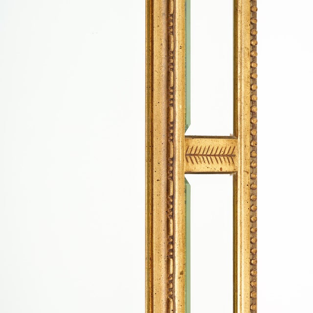 Gold French Art Deco Style Pareclose Mirror For Sale - Image 8 of 9