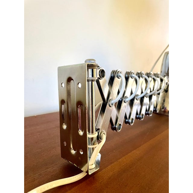 Silver Accordion Wall Lamp from Ikea, 1980s For Sale - Image 8 of 9
