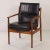 Arne Vodder chair model 431 of solid rosewood and black leather designed for Sibast Furniture in the 1960s. Beautiful for...