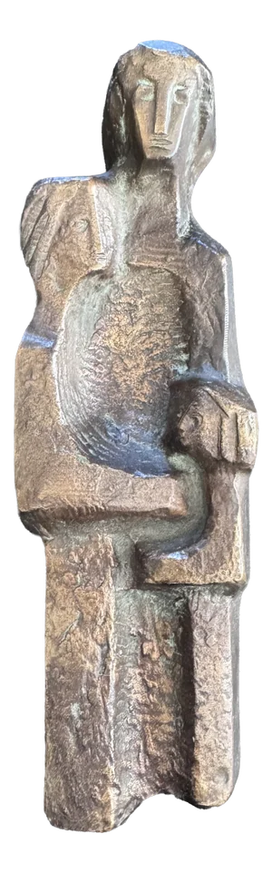 Cubist Bas-Relief, 1950s, Bronze