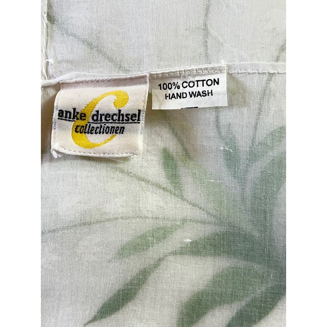 70" Sq. Embroidered Organdy Lily of the Valley Tablecloth by Anke Dreschel For Sale - Image 10 of 11