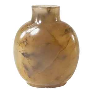 20th Century Chinese Carved Chalcedony Agate Snuff Bottle
