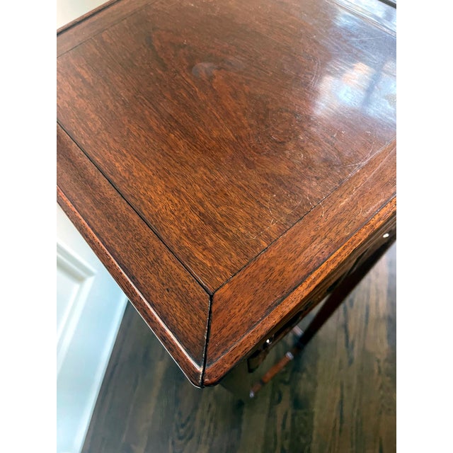 Pair of Antique Chinese Wood Stands Pedestal Tables For Sale - Image 11 of 17