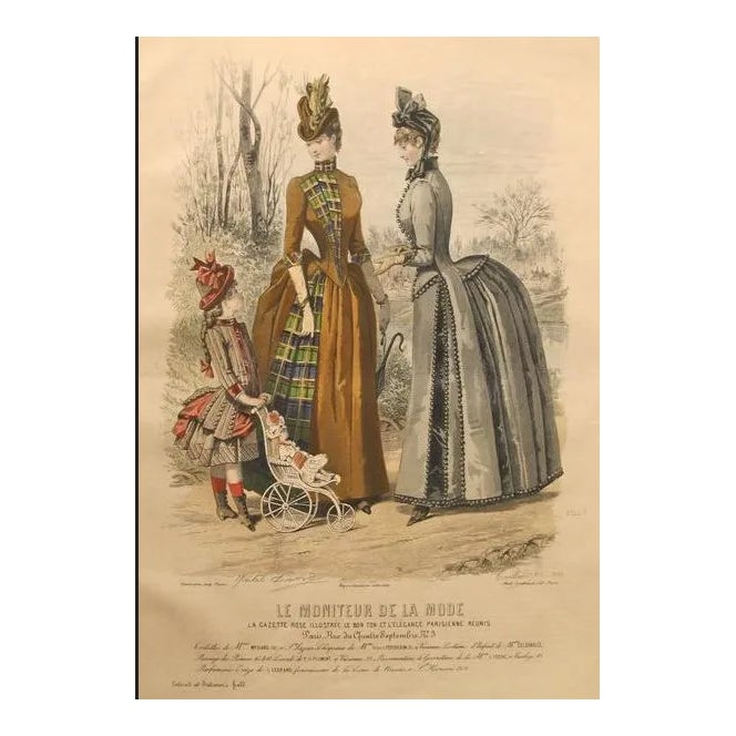 Le Moniteur de la Mode 銅版画　1859年 Le Moniteur de la Mode 銅版画 1859年 Le Moniteur de la Mode