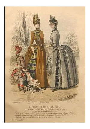 1886 Moniteur De La Mode, Parisian Ladies Fashion (Plate 11-1886)