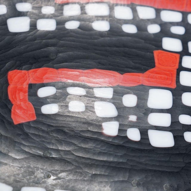 Large Murrine Plate Serpente by Carlo Scarpa for Venini Murano Ca. 1940s For Sale - Image 10 of 11