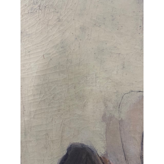 1950s Large Mid-Century Abstract Oil on Stretched Canvas by Tom Cranmer, 1957 For Sale - Image 5 of 14