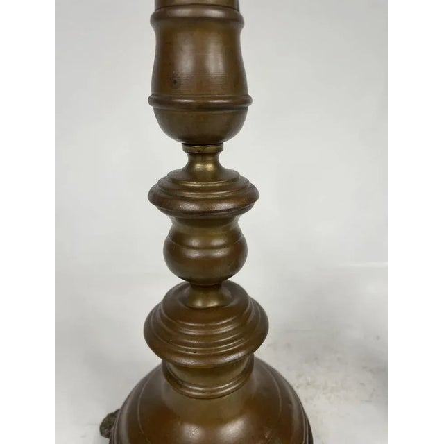 19th Century Candelabras in Brass, Set of 2 For Sale - Image 4 of 9