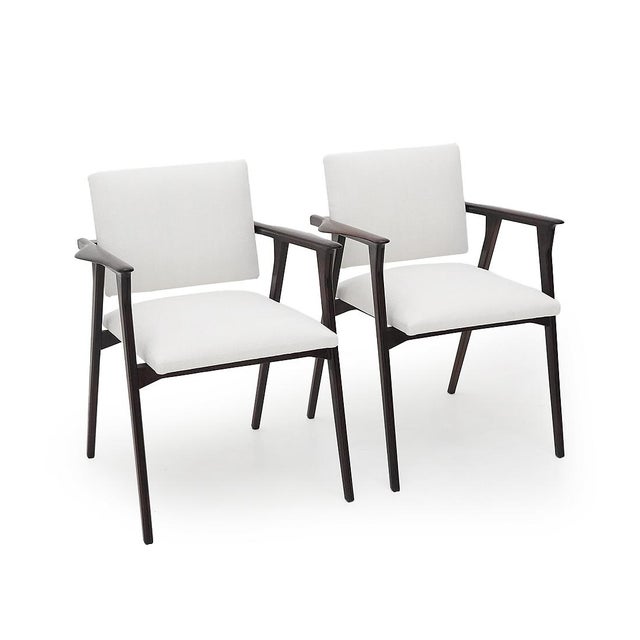 Vintage Lounge Chairs with Wooden Armrests, 1950s, Set of 2 For Sale - Image 15 of 15