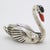 Italian Vintage Italian Handmade Genuine Silver Elegant Swan Figurine Miniature For Sale - Image 3 of 8