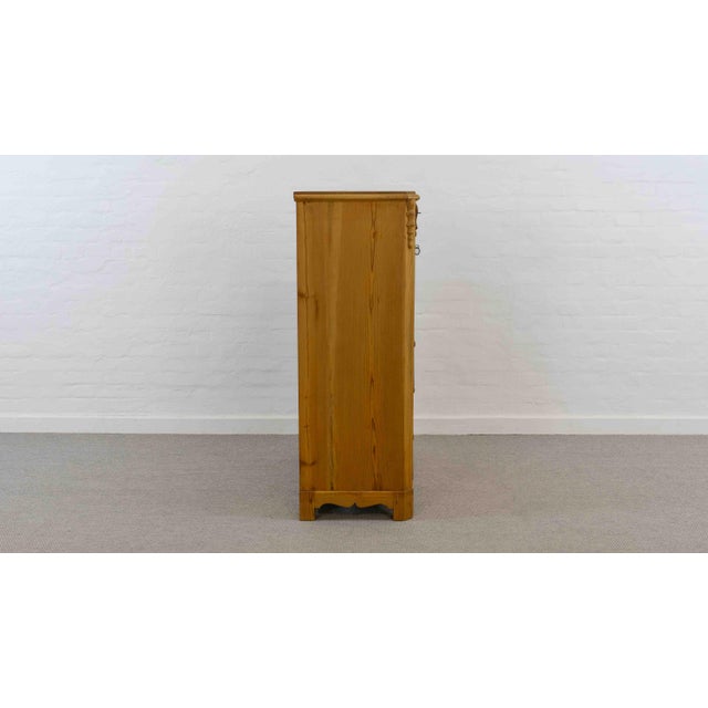 Antique Biedermeier Secretary in Softwood and Burlwood, 19th Century For Sale - Image 5 of 18