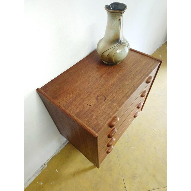 Mid-Century Modern Vintage Danish Teak Chest of Drawers, 1950s For Sale - Image 3 of 7