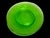 Early 20th Century Art Deco Cameo Green Depression Uranium Glass Plates, Set of 8 For Sale In Los Angeles - Image 6 of 6