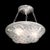 This Art Deco frosted glass floral cubist chandelier, crafted in France circa 1935, is a stunning example of the era's...
