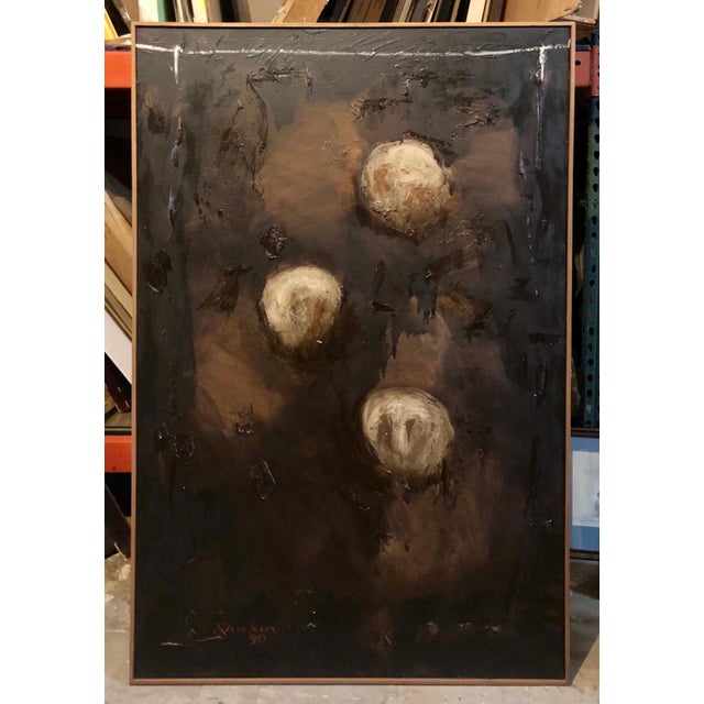 David Rankin, Australian Abstract Expressionist Oil Painting, 1990 For Sale - Image 4 of 12
