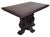 Victorian Antique American Carved Oak "Fleur-De-Lis" Base Renaissance Library Center Table For Sale - Image 3 of 13