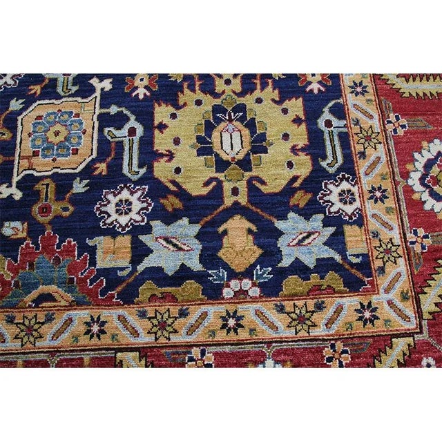 2010s Handwoven Heriz Style Area Rug 9’2″ X 12’7″ For Sale - Image 5 of 11