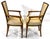 French Mid 20th Century Set 4 French Modern Empire Dining Arm Chairs For Sale - Image 3 of 9