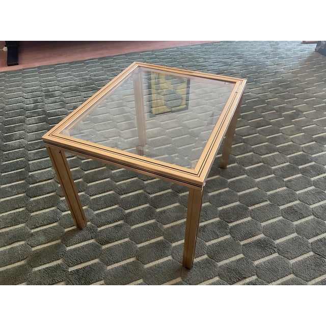 Pierre Vandel Art Deco Glass Coffee Table by Pierre Vandel For Sale - Image 4 of 11