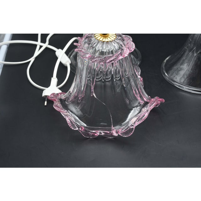 1970s Pink Table Lamps in Murano Glass - Set of 2 For Sale - Image 15 of 15