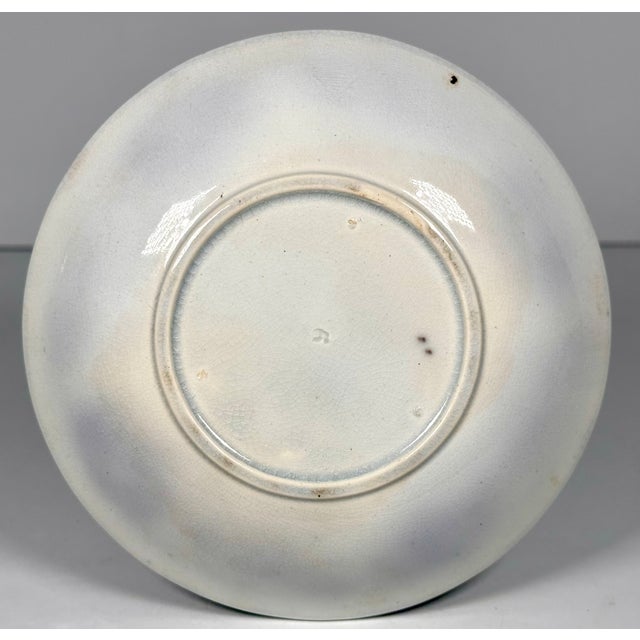 Early 19th Century Staffordshire Flow Black Mulberry Ironstone Cup & Saucer For Sale - Image 11 of 15