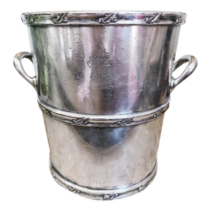 1920s Silver Plated Champagne Bucket From the Anthony Hotel in Ft Wayne In