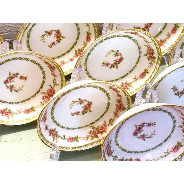 Limoges, France Antique French Limoges by Haviland G. D. A., Small Dessert / Berry Bowls - Set of 10 For Sale - Image 4 of 8