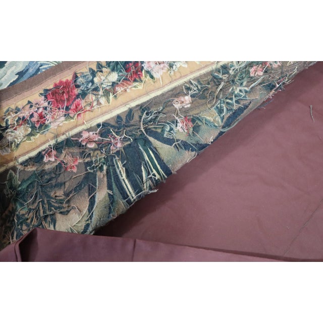 Tapestry, French design very fine, 9'3" x 6'8". This magnificent tapestry was handcrafted by skilled artists using the...