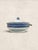 Ceramic Antique Blue and White Porcelain Serving Tureen With Lid For Sale - Image 7 of 13