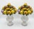 Vibrant and decorative, this pair of vintage Italian ceramic fruit topiaries showcases a classic Mediterranean style. Each...