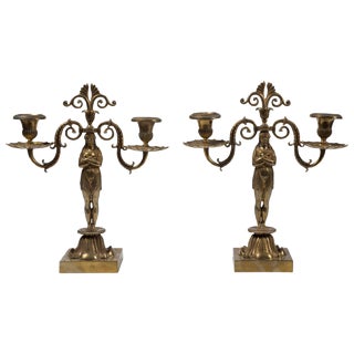 Vintage French Candelabras, Set of 2 For Sale