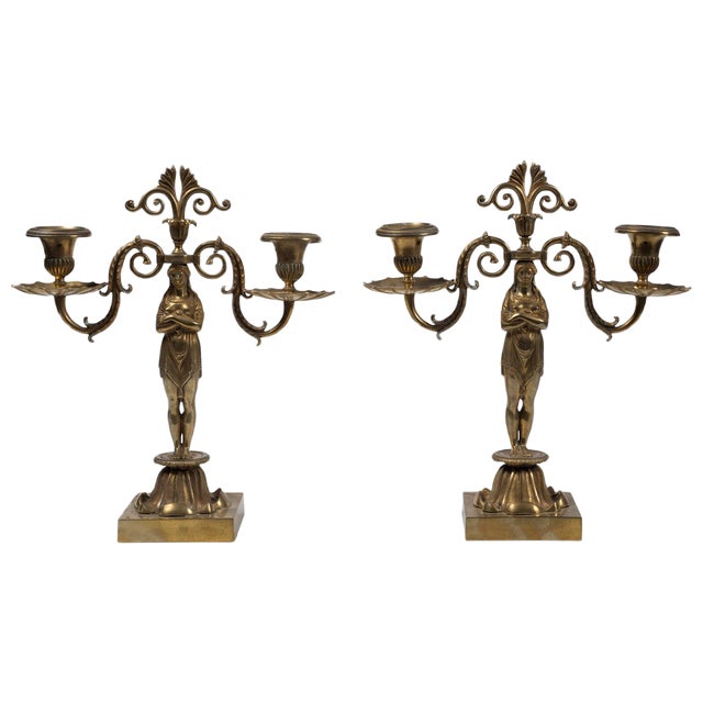 Vintage French Candelabras, Set of 2 For Sale
