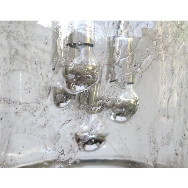 Space Age Ceiling Lamp in Murano Glass & Aluminum from Doria, 1970s For Sale - Image 11 of 18