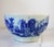 Vintage Victoria Ware Ironstone Flow Blue Bowl or Butter/Pudding Mold For Sale - Image 4 of 9
