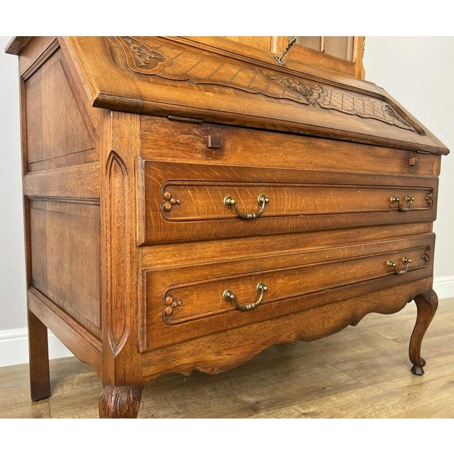 Vintage French Display Cabinet in Oak For Sale - Image 15 of 18