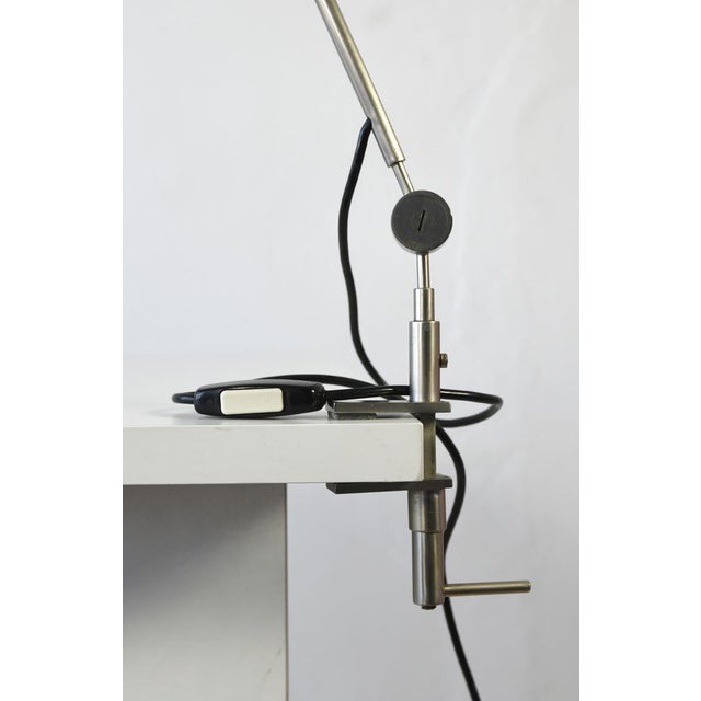 1950s Vintage Model 255 Clamp Desk Lamp by Tito Agnoli For Sale - Image 5 of 9