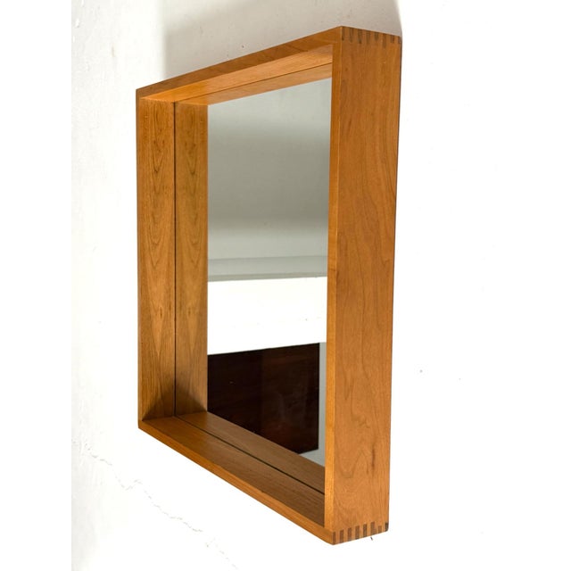 Vintage Oak Mirror, 1970s For Sale - Image 3 of 7