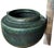 Ceramic Signed Hand-Thrown Studio Pottery Vase With Verdigris Glaze | Brutalist / Axel Salto–Inspired | Dated 2008 For Sale - Image 7 of 7
