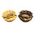 This distinctive pair of vintage studio pottery planters features an unusual two-piece construction, with each planter...