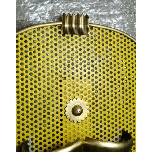 Metal Wall Lights attributed to Mathieu Mategot, 1950s, Set of 3 For Sale - Image 7 of 11